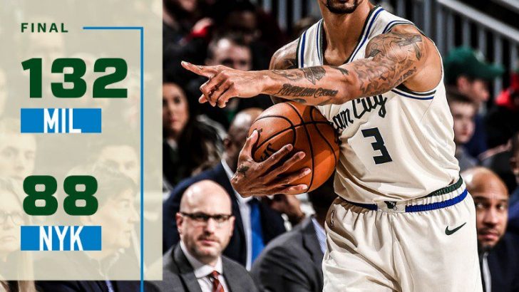 Milwaukee Bucks 132-88 New York Knicks